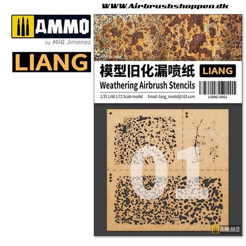 Liang-0001 Weathering Airbursh Stencils